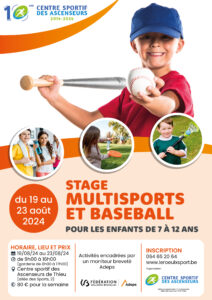 Stage multisports pour les enfants de 7 à 12 ans